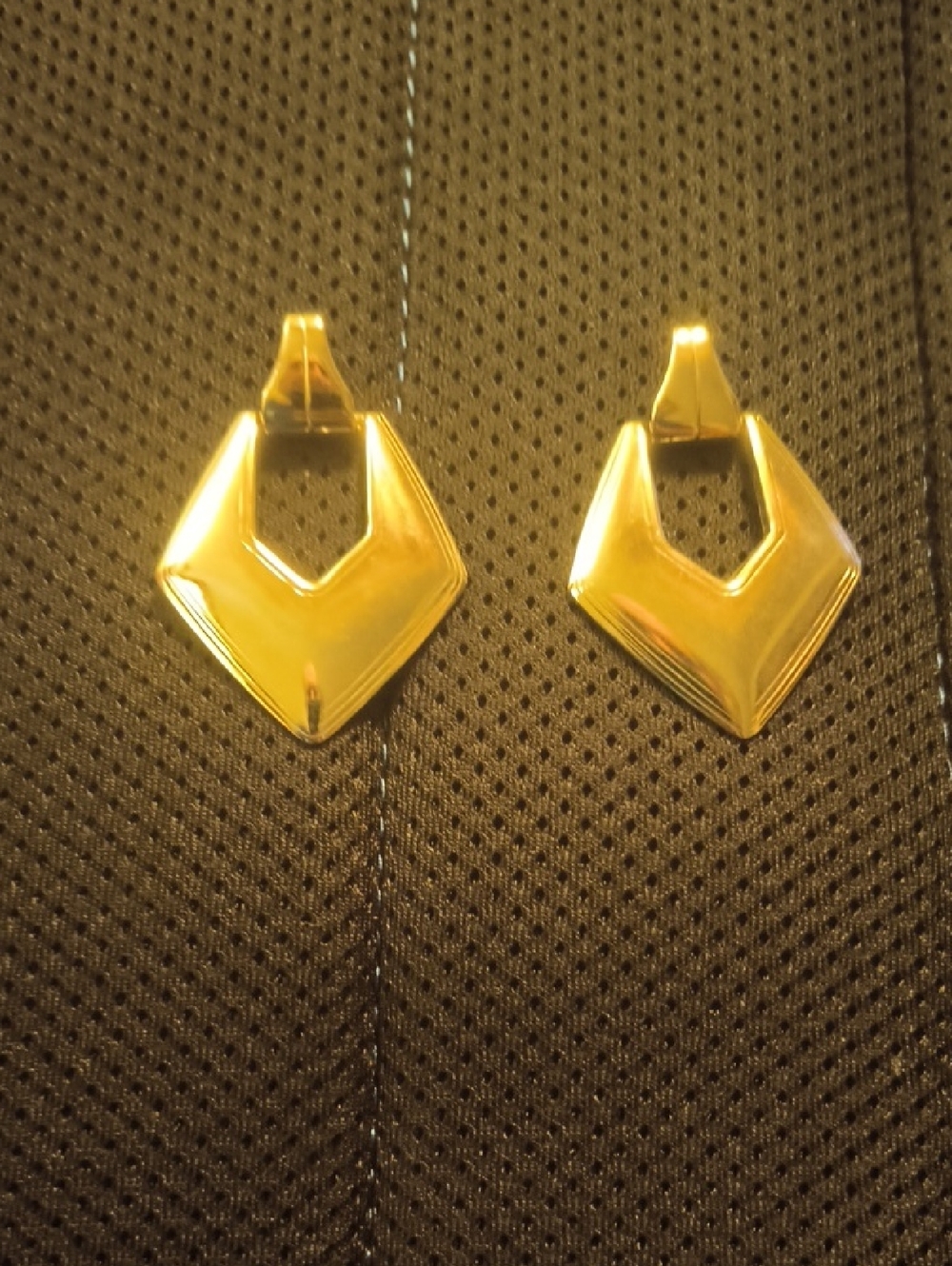 Silver Geometric Drop Earrings - Women's Jewelry
